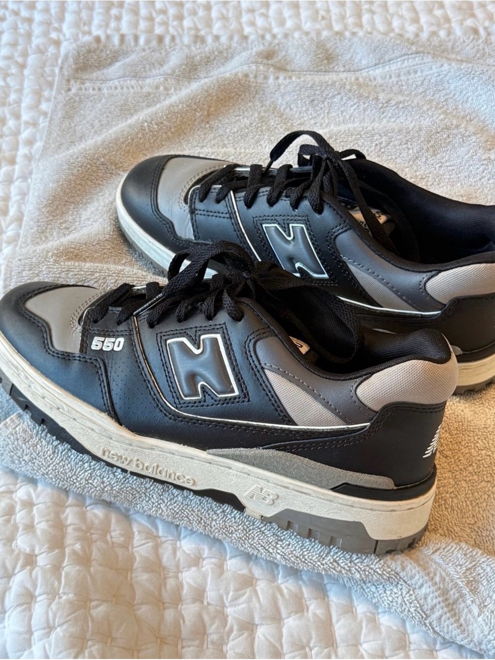 New Balance 550 Men’s Grey/Black Shadow